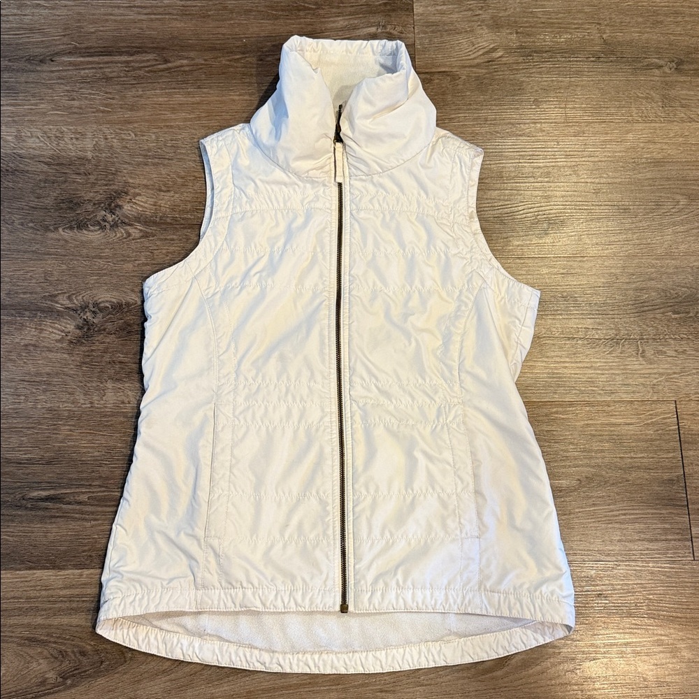 Columbia Sportswear White Insulated Puffer Vest Size M
